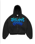 Cyber Goth Heavyweight Full-Zip Hoodie